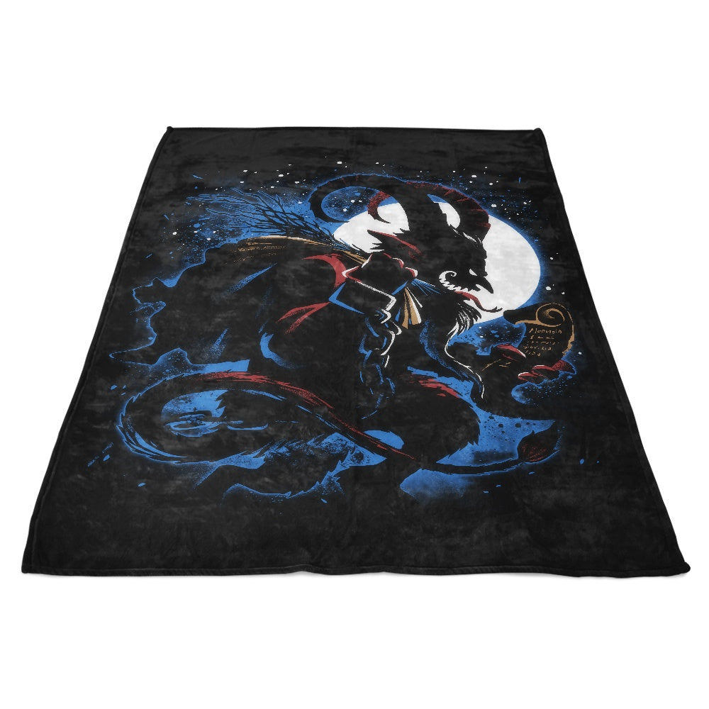 The Christmas Devil - Fleece Blanket