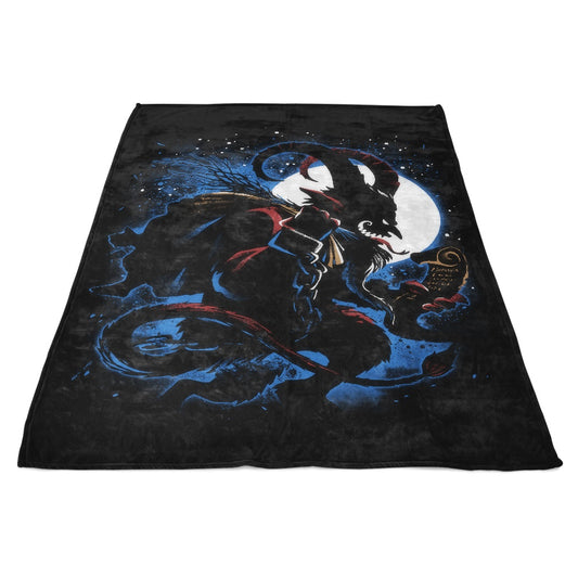 The Christmas Devil - Fleece Blanket