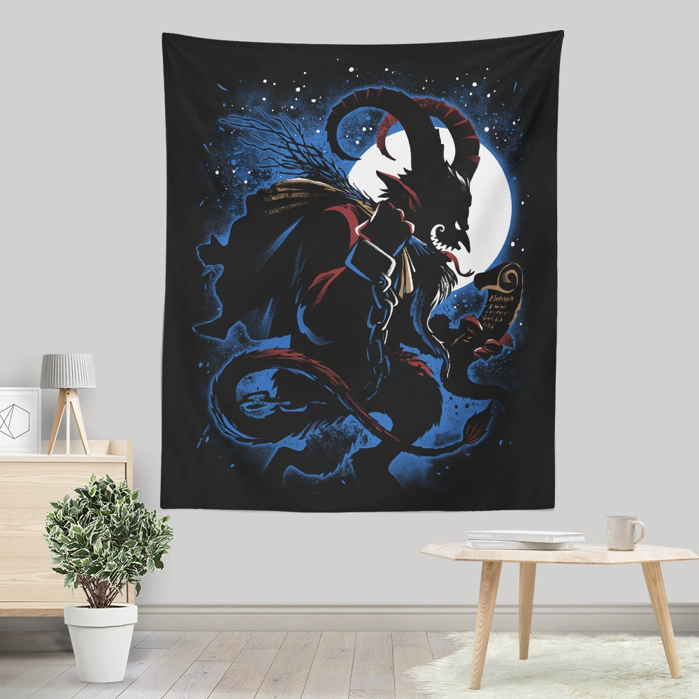 The Christmas Devil - Wall Tapestry