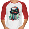 The Christmas Dragon - 3/4 Sleeve Raglan T-Shirt