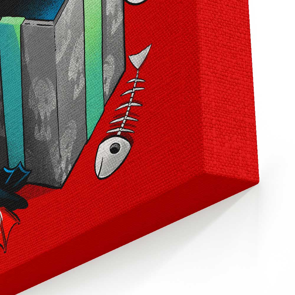 The Christmas Dragon - Canvas Print