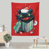 The Christmas Dragon - Wall Tapestry