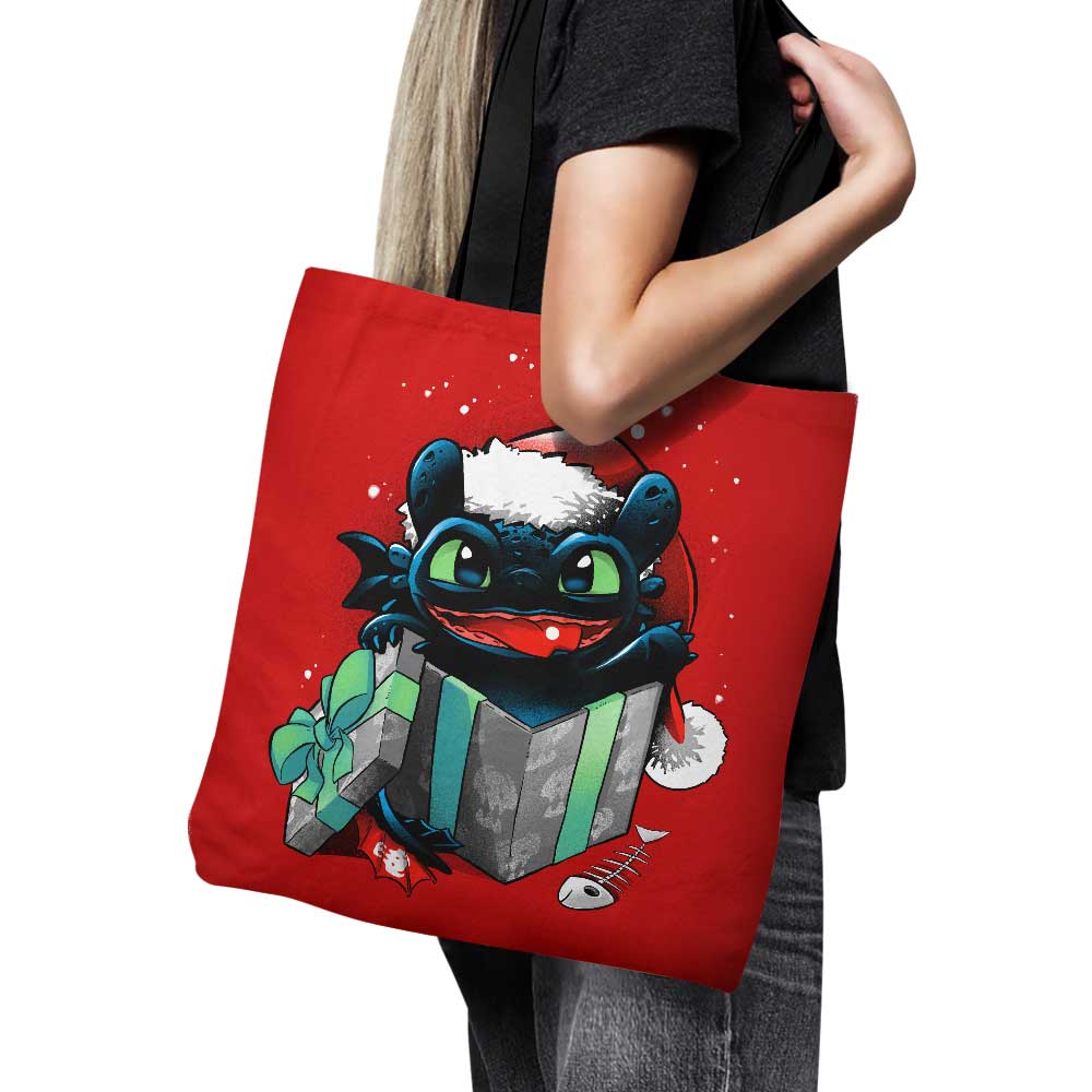 The Christmas Dragon - Tote Bag