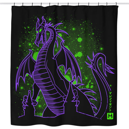 The Dark Dragon - Shower Curtain