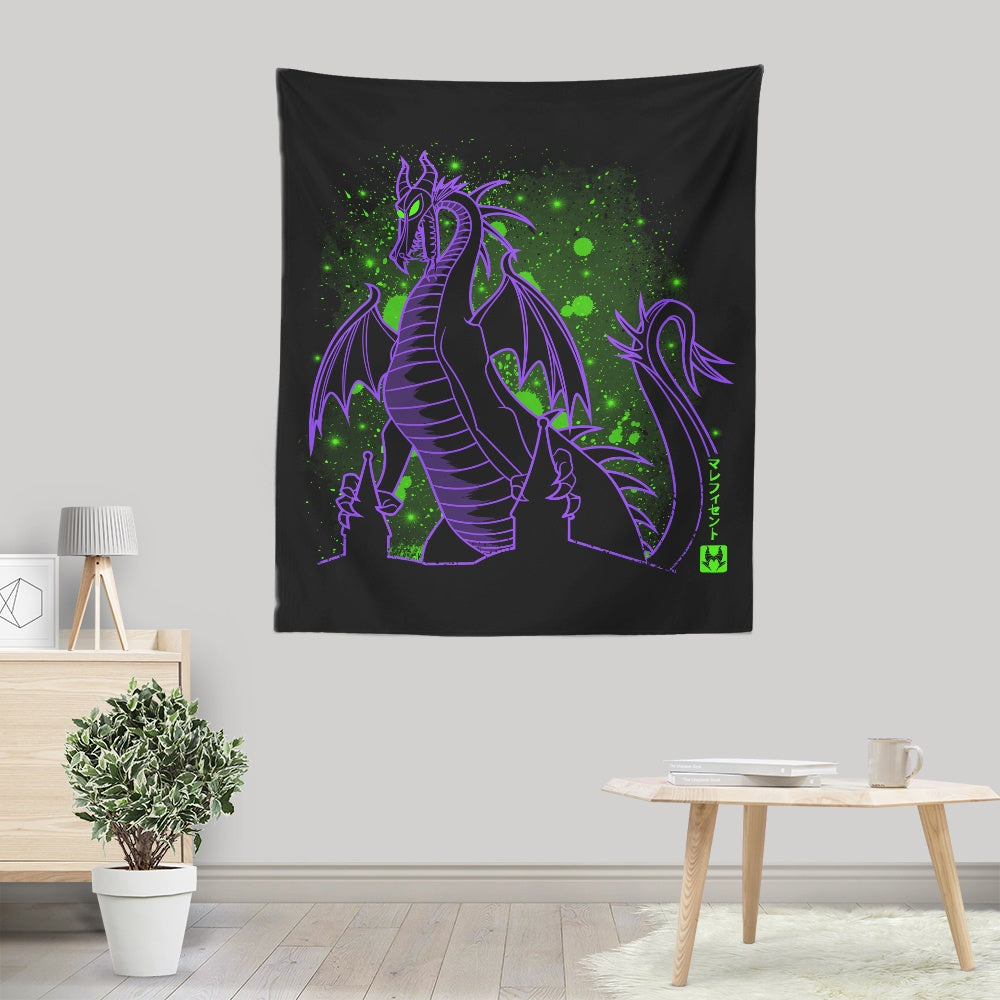 The Dark Dragon - Wall Tapestry