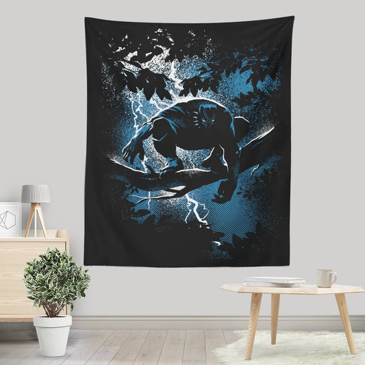 The Dark Panther Returns - Wall Tapestry