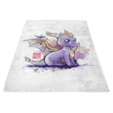 The Dragon and the Dragonfly - Fleece Blanket
