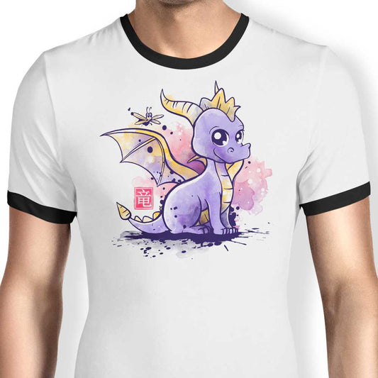 The Dragon and the Dragonfly - Ringer T-Shirt