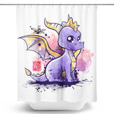 The Dragon and the Dragonfly - Shower Curtain