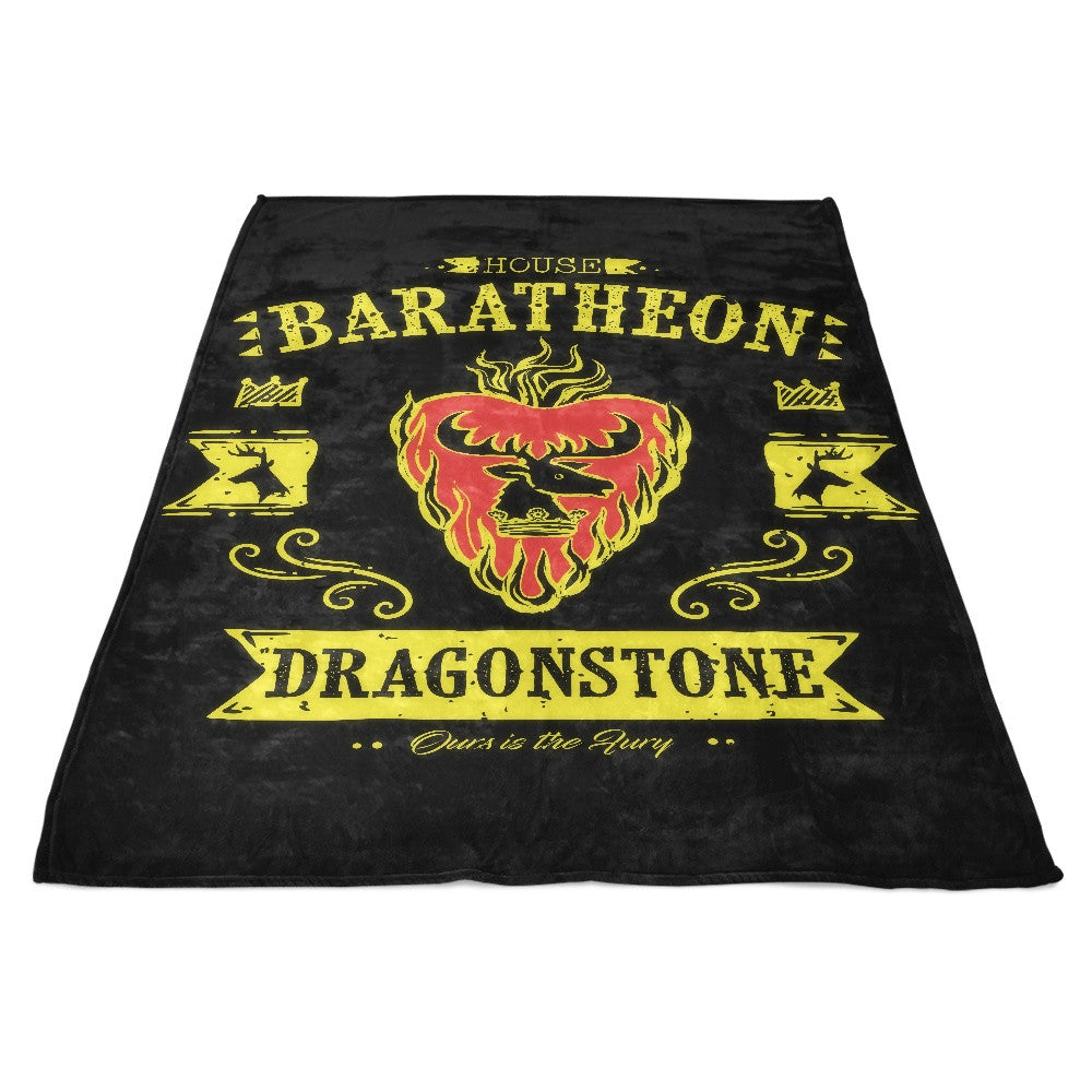 The Flaming Stag - Fleece Blanket