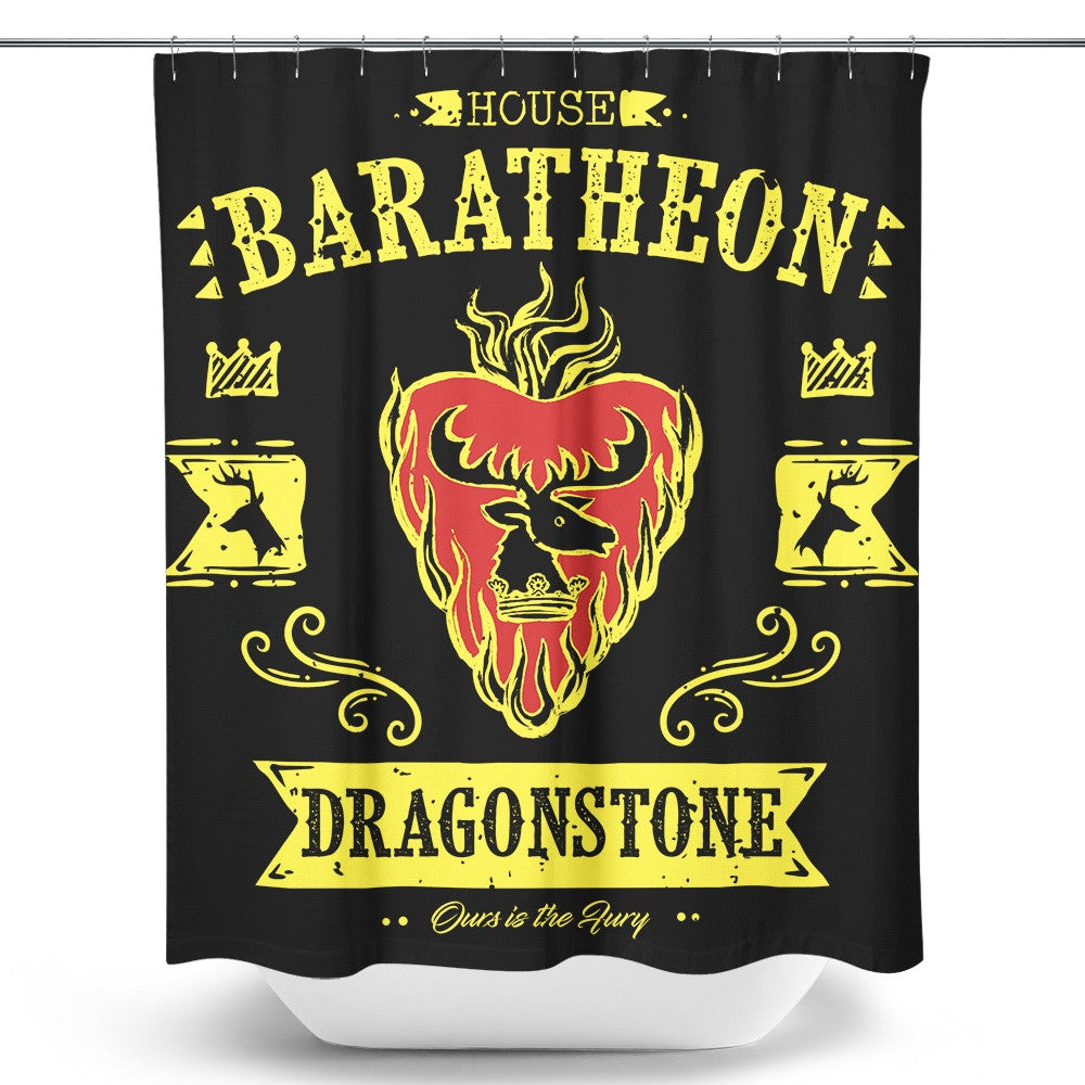 The Flaming Stag - Shower Curtain