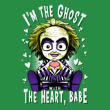 The Ghost with the Heart - Throw Pillow