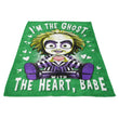 The Ghost with the Heart - Fleece Blanket