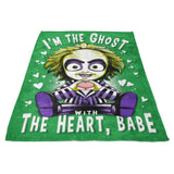 The Ghost with the Heart - Fleece Blanket