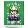 The Ghost with the Heart - Shower Curtain