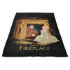 The Girl in the Fireplace - Fleece Blanket