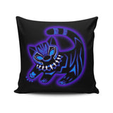 The Glowing Panther King - Throw Pillow