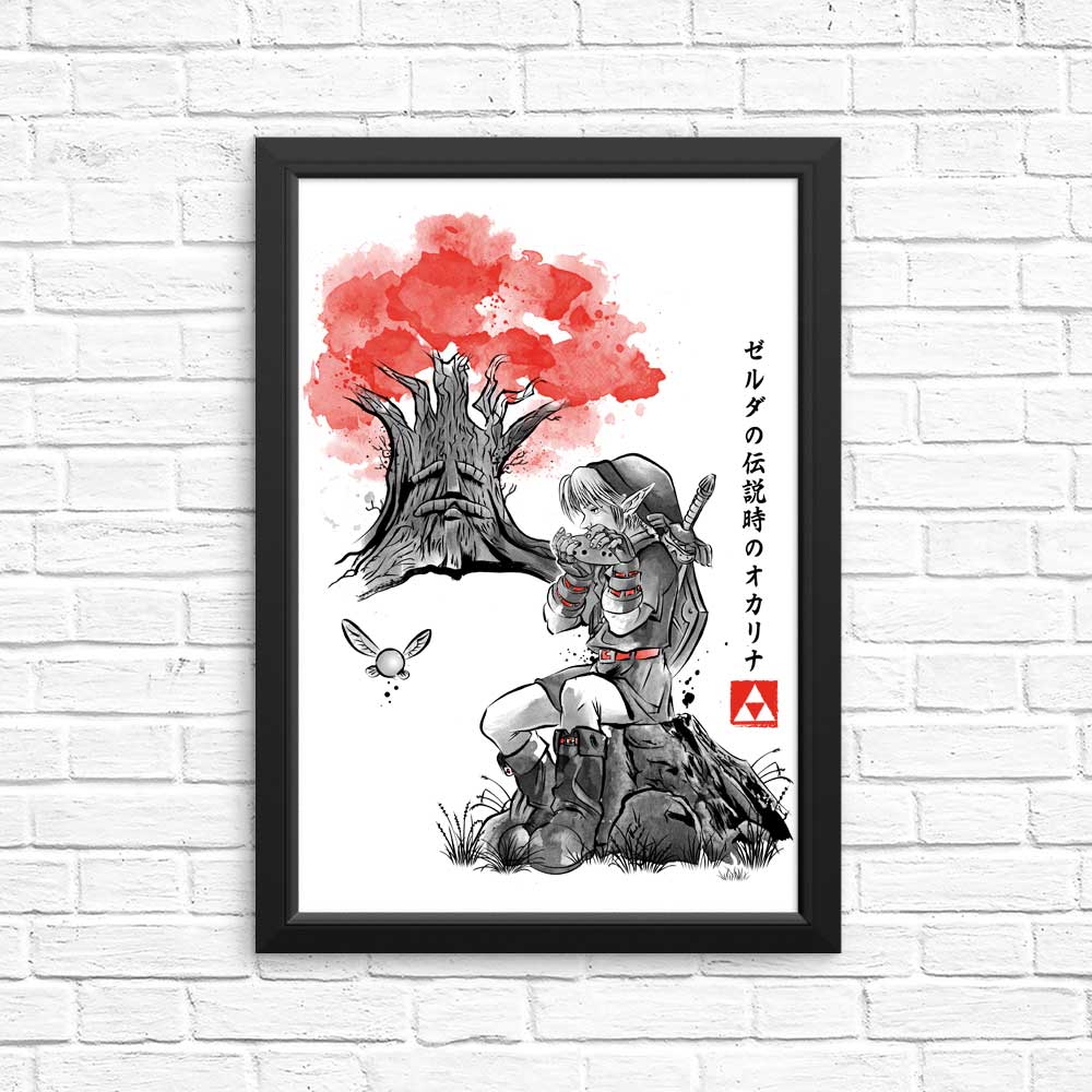 The Great Deku Sumi-e - Posters & Prints