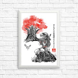 The Great Deku Sumi-e - Posters & Prints