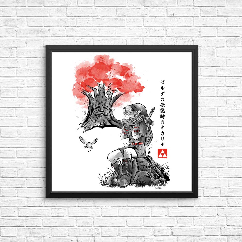 The Great Deku Sumi-e - Posters & Prints