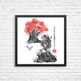 The Great Deku Sumi-e - Posters & Prints