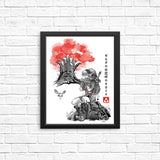 The Great Deku Sumi-e - Posters & Prints