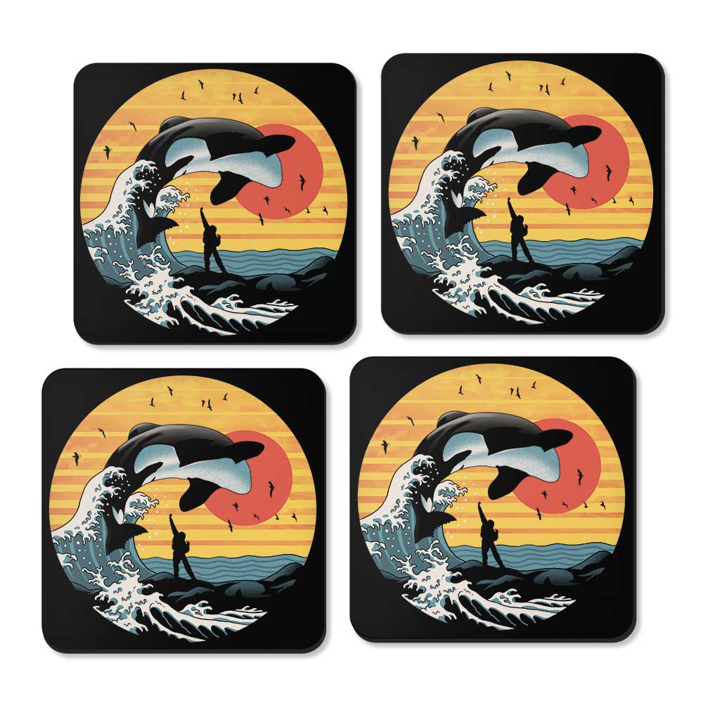 The Great Whale Off Kanagawa - Coasters