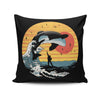 The Great Whale Off Kanagawa - Throw Pillow