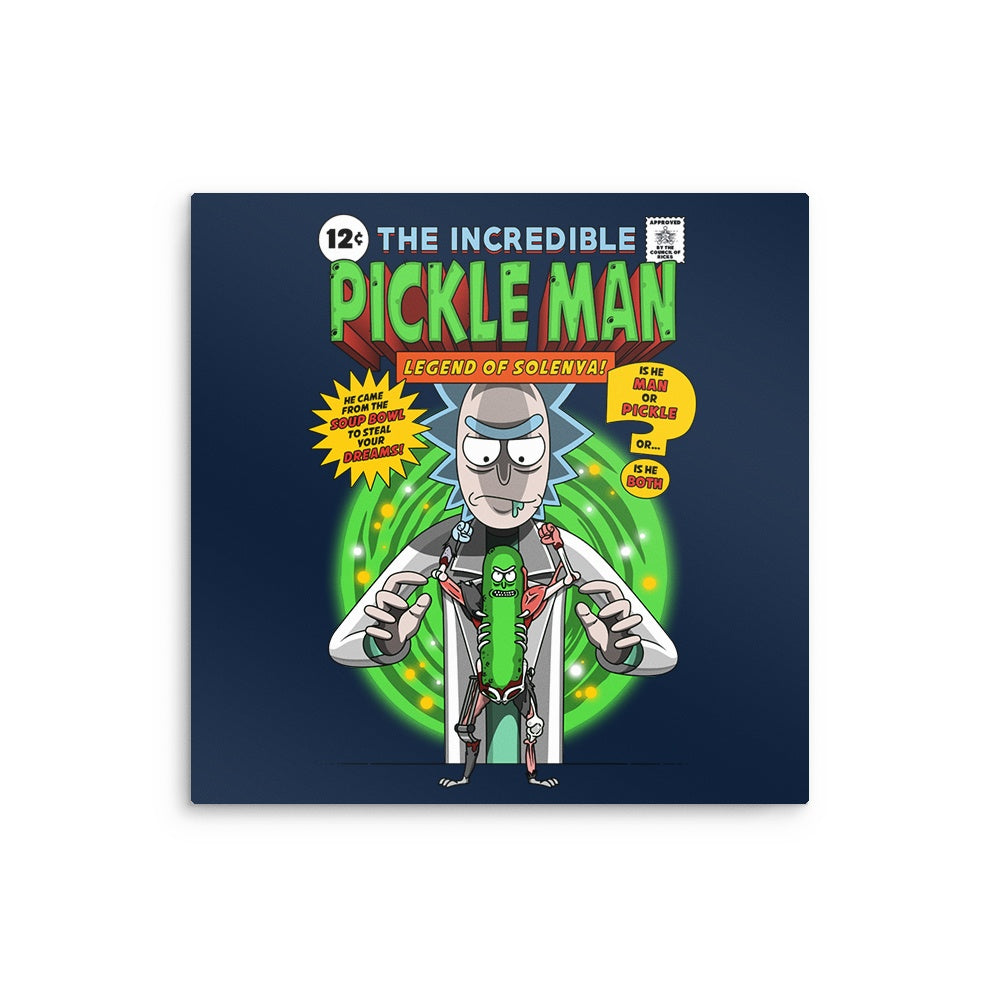 The Incredible Pickle Man - Metal Print