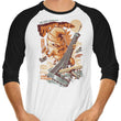The Kaiju Croissant - 3/4 Sleeve Raglan T-Shirt