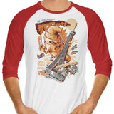 The Kaiju Croissant - 3/4 Sleeve Raglan T-Shirt