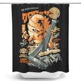 The Kaiju Croissant - Shower Curtain