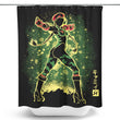 The Killer Bee - Shower Curtain