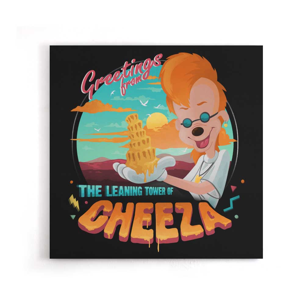 The Leaning Tower of Cheeza - Canvas Print