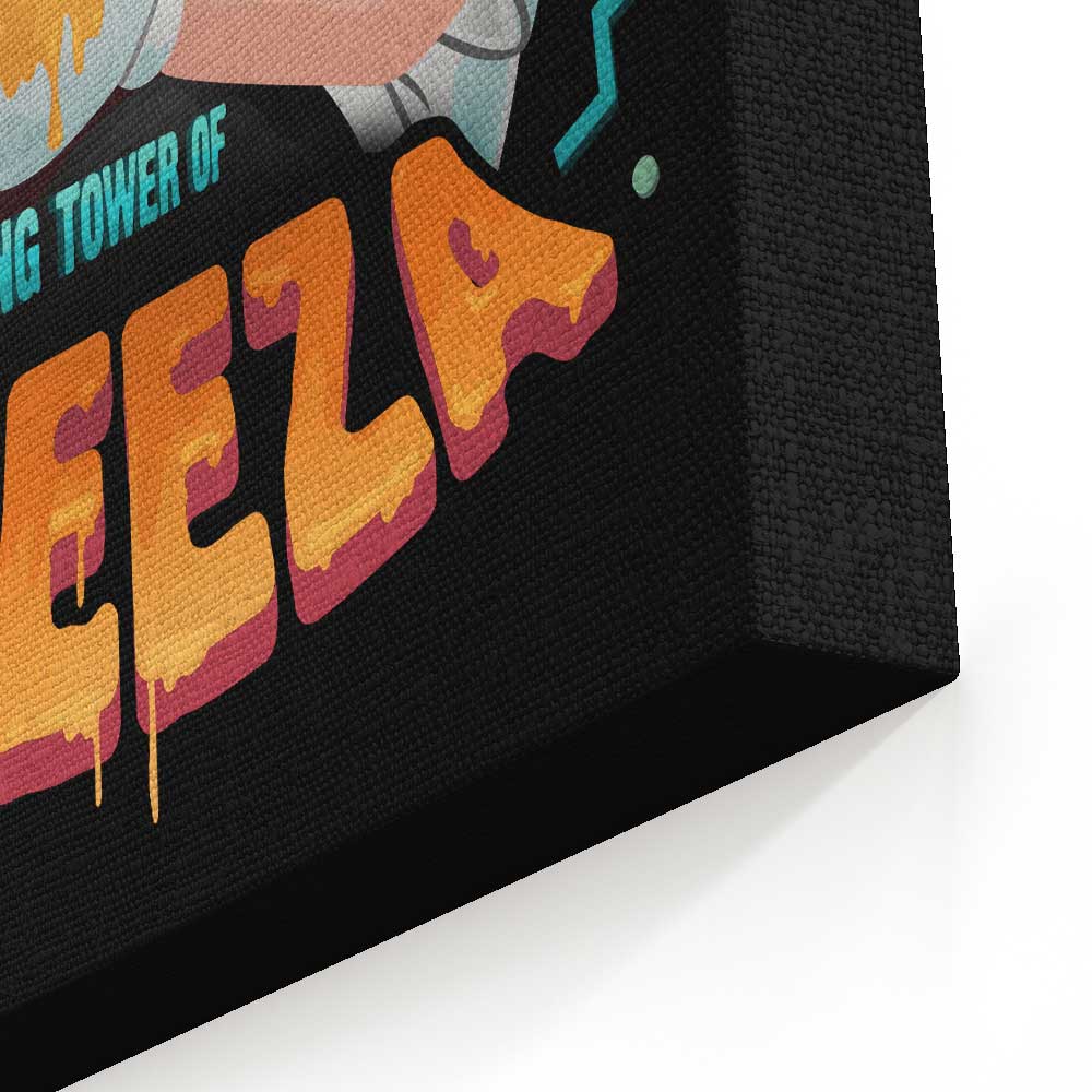 The Leaning Tower of Cheeza - Canvas Print