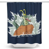 The Little Alligator - Shower Curtain