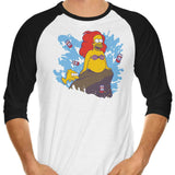 The Little Beerman - 3/4 Sleeve Raglan T-Shirt