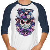 The Mad Skellington - 3/4 Sleeve Raglan T-Shirt
