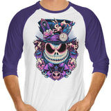 The Mad Skellington - 3/4 Sleeve Raglan T-Shirt