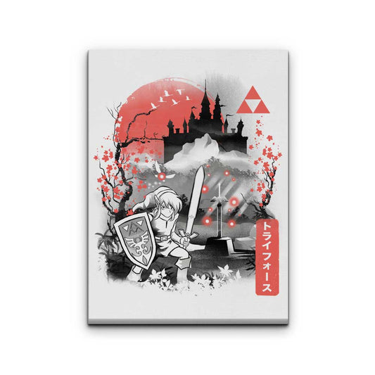 The Past Sumi-e - Canvas Print