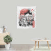 The Past Sumi-e - Wall Tapestry