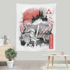 The Past Sumi-e - Wall Tapestry