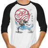 The Power of the Water Tribe - 3/4 Sleeve Raglan T-Shirt