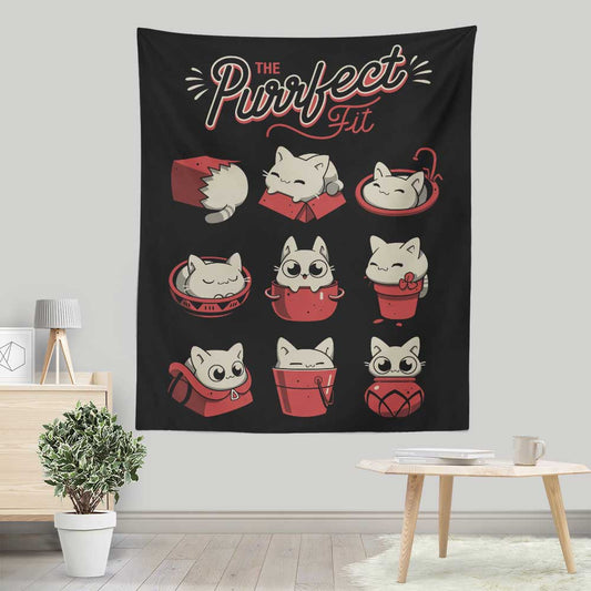 The Purrfect Fit - Wall Tapestry