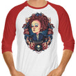 The Queen in Red - 3/4 Sleeve Raglan T-Shirt