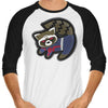 The Raccoon King - 3/4 Sleeve Raglan T-Shirt