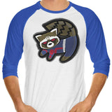 The Raccoon King - 3/4 Sleeve Raglan T-Shirt