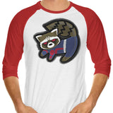 The Raccoon King - 3/4 Sleeve Raglan T-Shirt