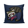 The Raccoon King - Throw Pillow