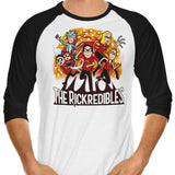 The Rickredibles - 3/4 Sleeve Raglan T-Shirt
